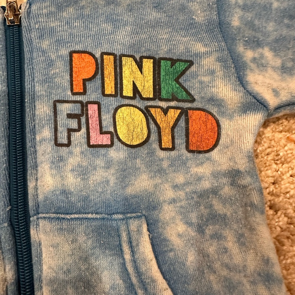 Rowdy Sprout Blue Pink Floyd Kids Hoodie - Picture 2 of 11